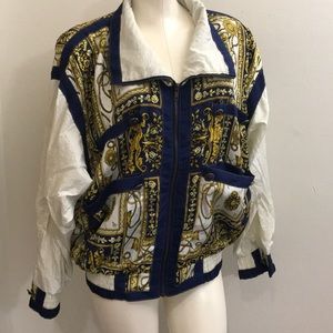 Vintage John Weitz Baroque windbreaker Large